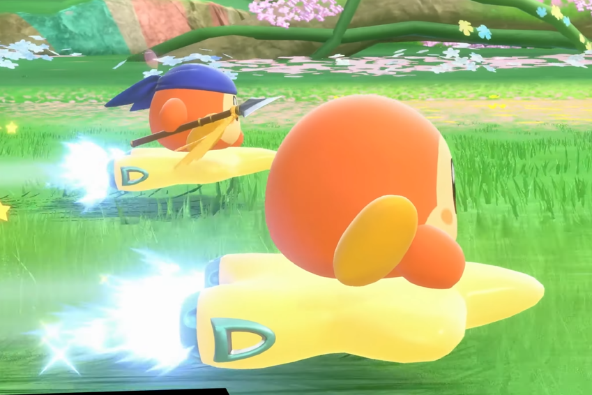 Days_Kirby's tweet photo. 19 DAYS UNTIL KIRBY AIR RIDERS

holy shit its like Bandana Waddle Dee but naked https://t.co/9lXWZywDug