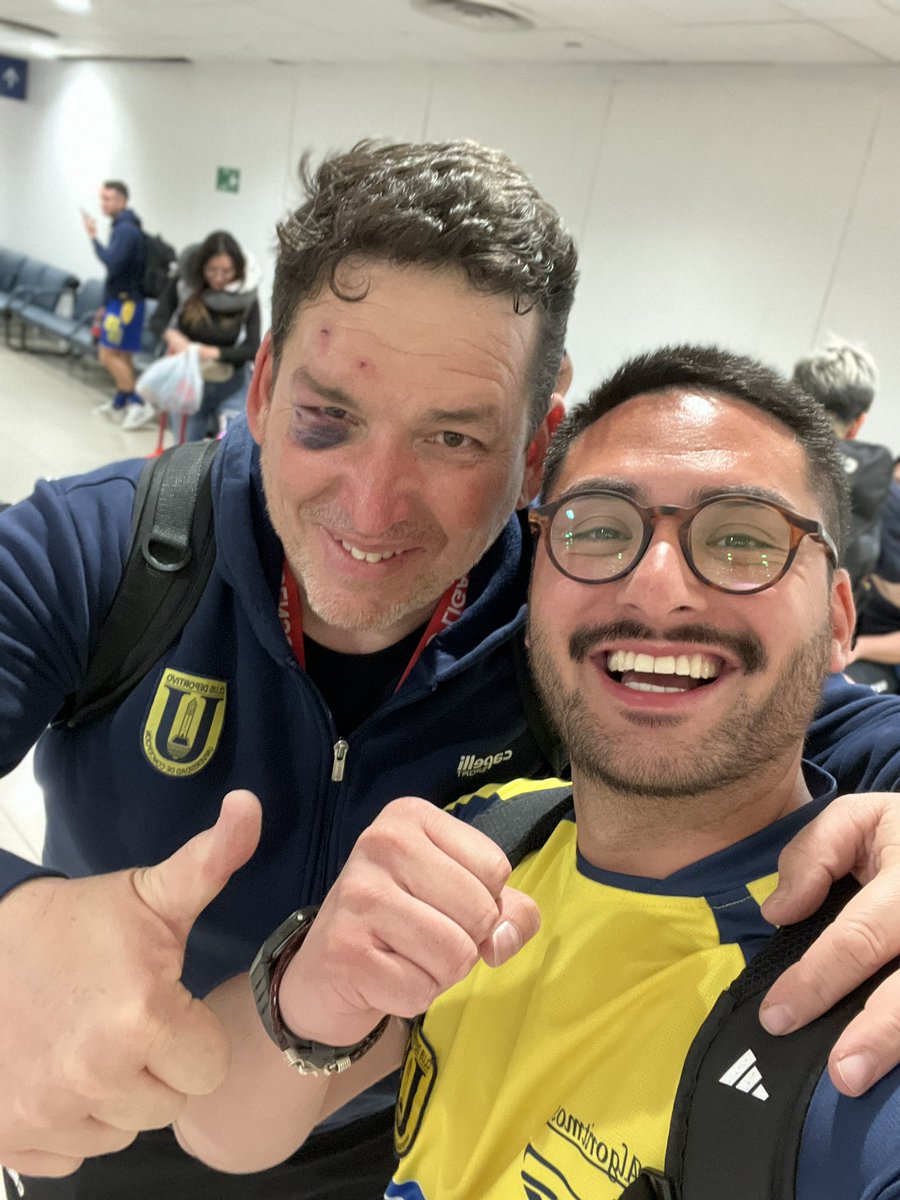 Pese al golpe, el Cuba está bien! Hubo mucha preocupación, fue el último en subir al avión en Copiapó. Ya con el pasar de los minutos, los propios jugadores decían que era el “verdadero Rocky” del equipo🥊

Impresentable todo