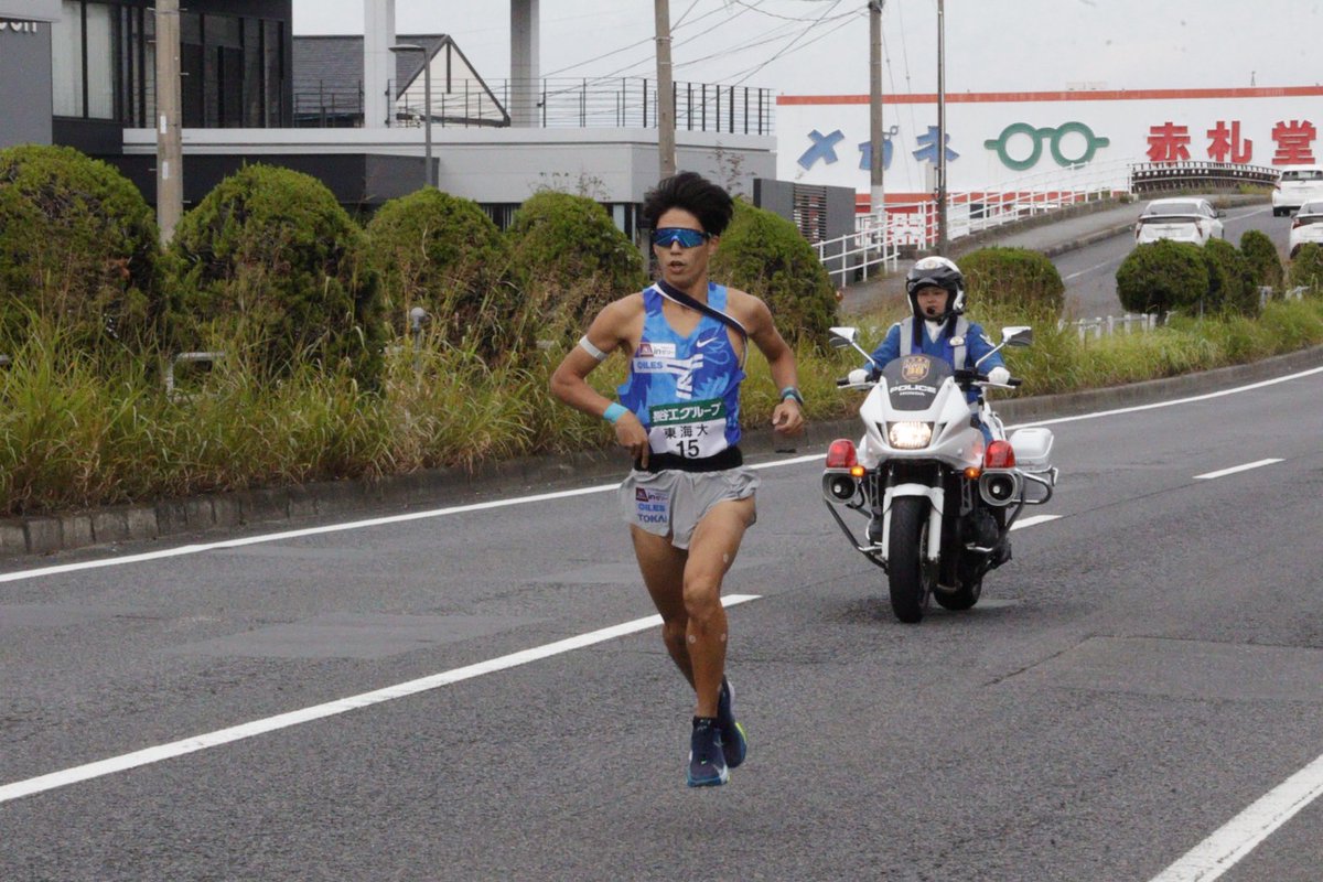 Tokai_Univ_'s tweet image. 7区 南坂選手🎽 いよいよ終盤戦どうなる 📷#gotokai #全日本大学 #駅伝
