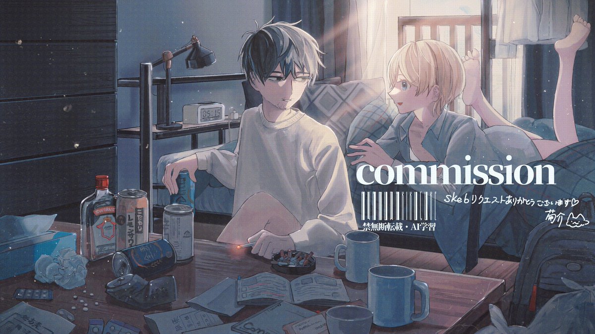 #Skeb依頼募集中　#Skeb募集中 

世界観重視のイラストが得意です🔥💗是非よろしくお願いします🥳🙏😼

（リンクはツリーに！⬇️）