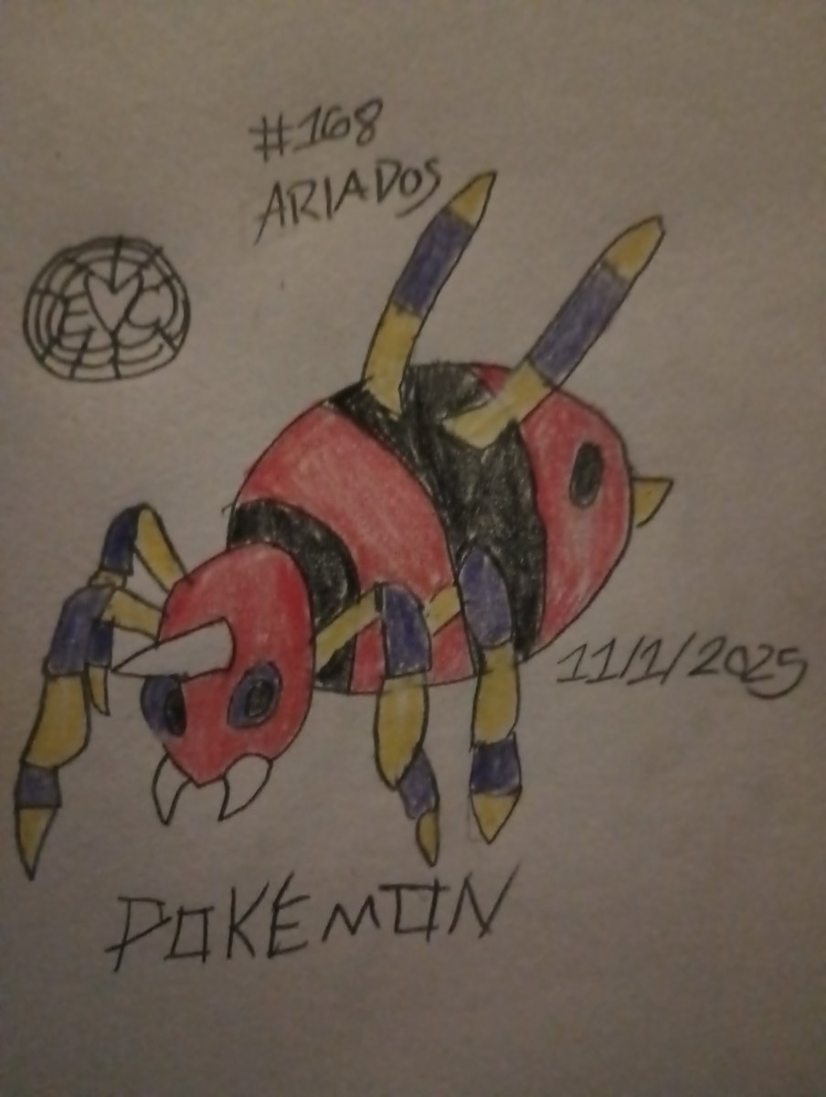 EnixCrimson's tweet image. Wake up! It's the first of the month! Here's #ariados ! #pokemon #fanart