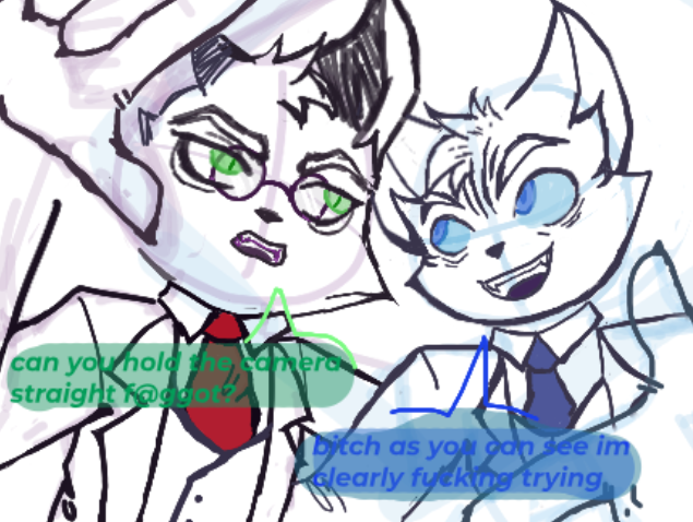 Jouskaisasleep's tweet image. really old art piece i did, ITS SO FUNNY I LOVE ITT giggle 

#LackadaisyCats