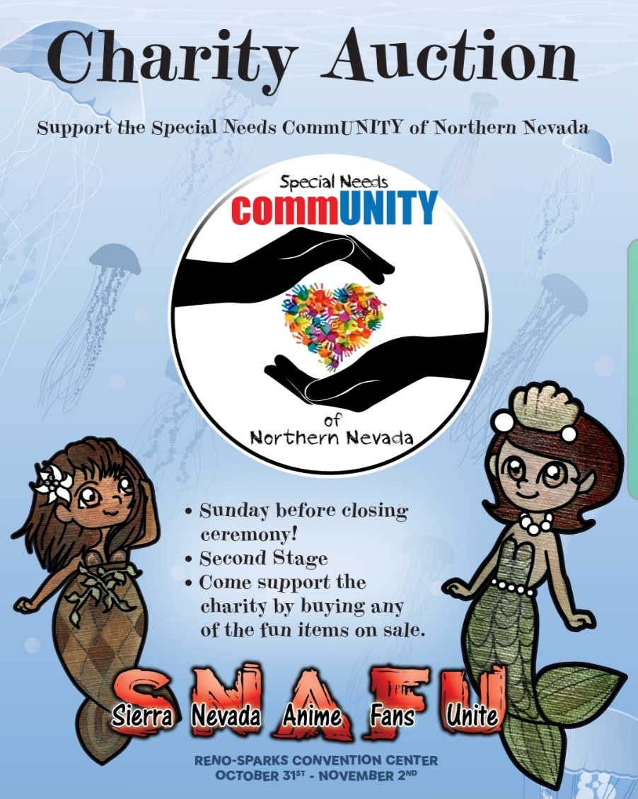 💙 Join us for a heartwarming cause at the SNAFU Con 2025 Charity Auction!

🪩 All proceeds benefit the Special Needs CommUNITY of Northern Nevada 💕

📅 Sunday at 4:00 pm
📍 Second Stage

Let’s make a splash for a great cause 🌊

#SNAFUCon #SNAFUCon2025 #ForACause