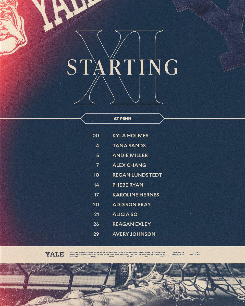 Season finale starters!

Let's finish strong💪

#ThisIsYale