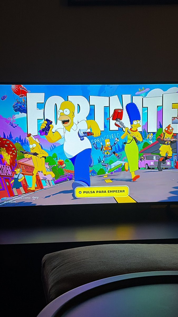 Gerardlaya's tweet image. Moriré en el intento de esta noche probar lo nuevo de #fornite #TheSimpsons @Fortnite