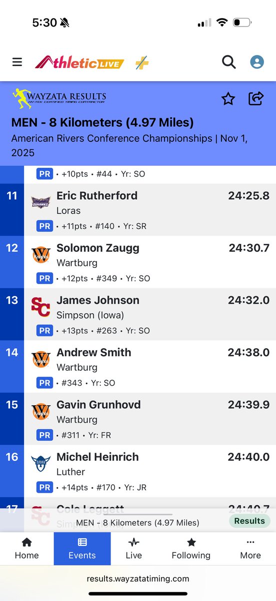 Another Bobcat alumni who had himself a weekend. Congratulations on the new PR <a href="/jamesjo78335297/">james johnson</a>