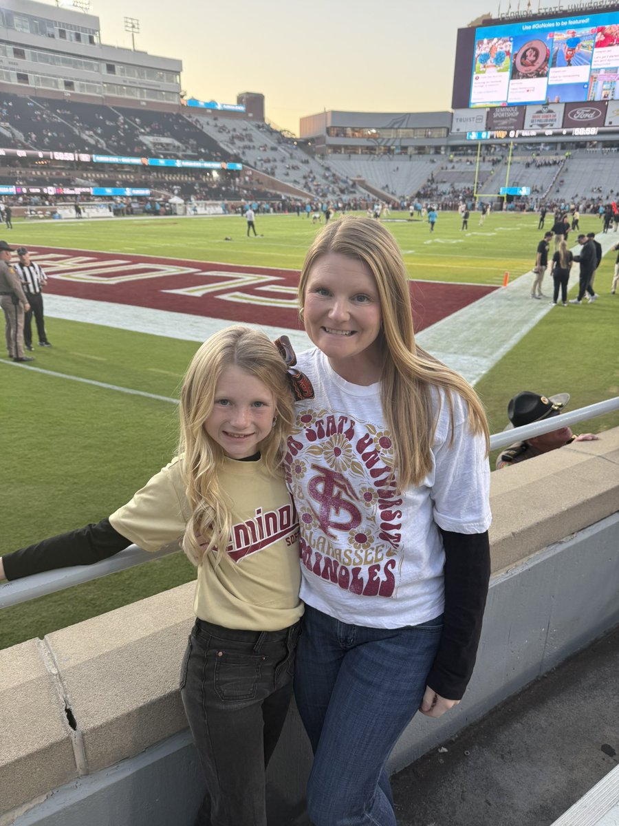 First Nole game for my girl!! ❤️💛 #GONOLES