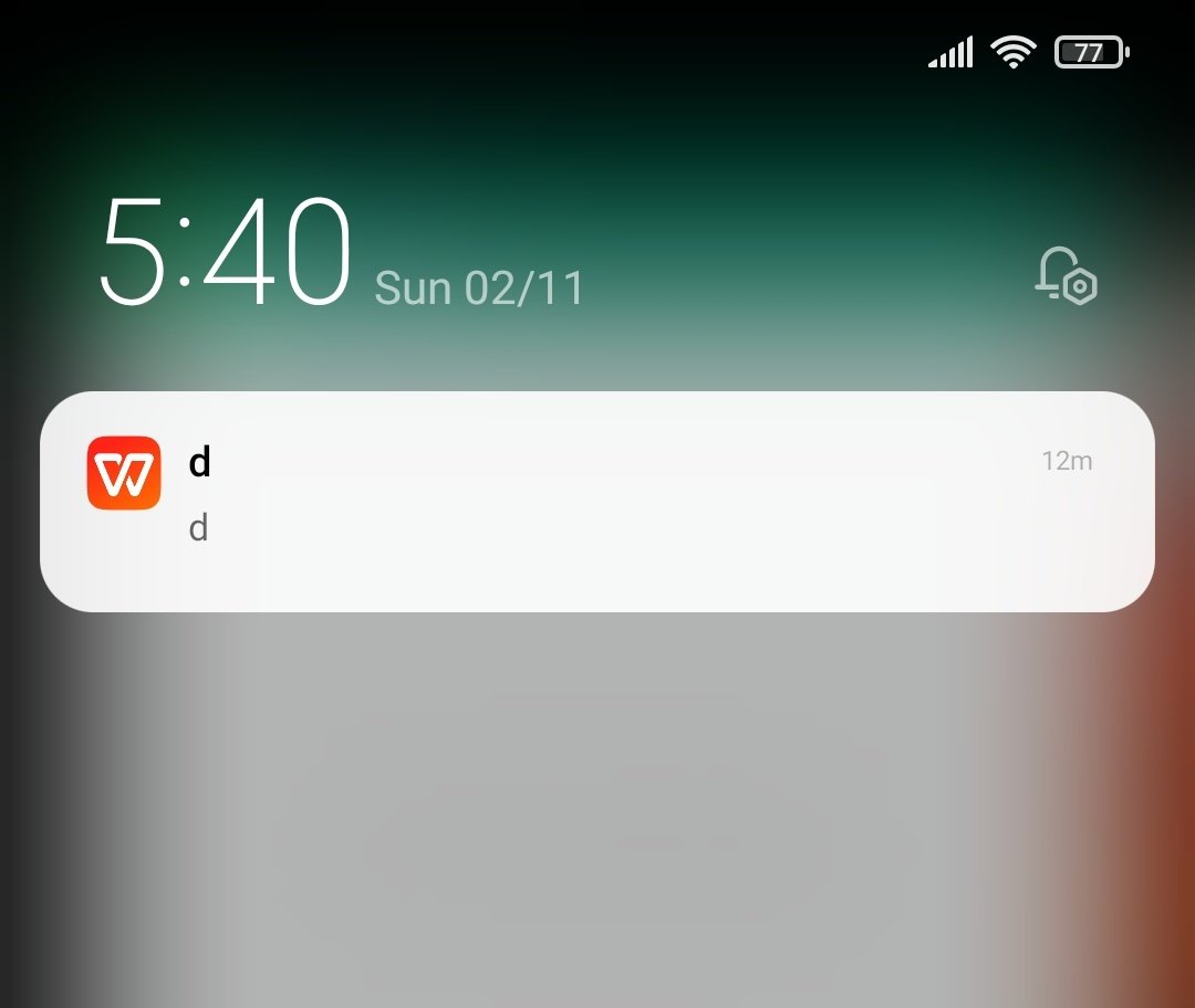 empatiga21's tweet photo. Masih anget 
Wps office notification https://t.co/FtXzZN2vlW