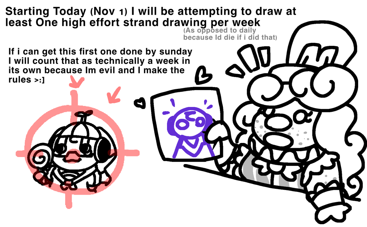 Feptweet's tweet photo. STARTING TODAY im beggining a self imposed art challenge to draw AGS from iterator logs once every week!! https://t.co/BjTS6fawgC
