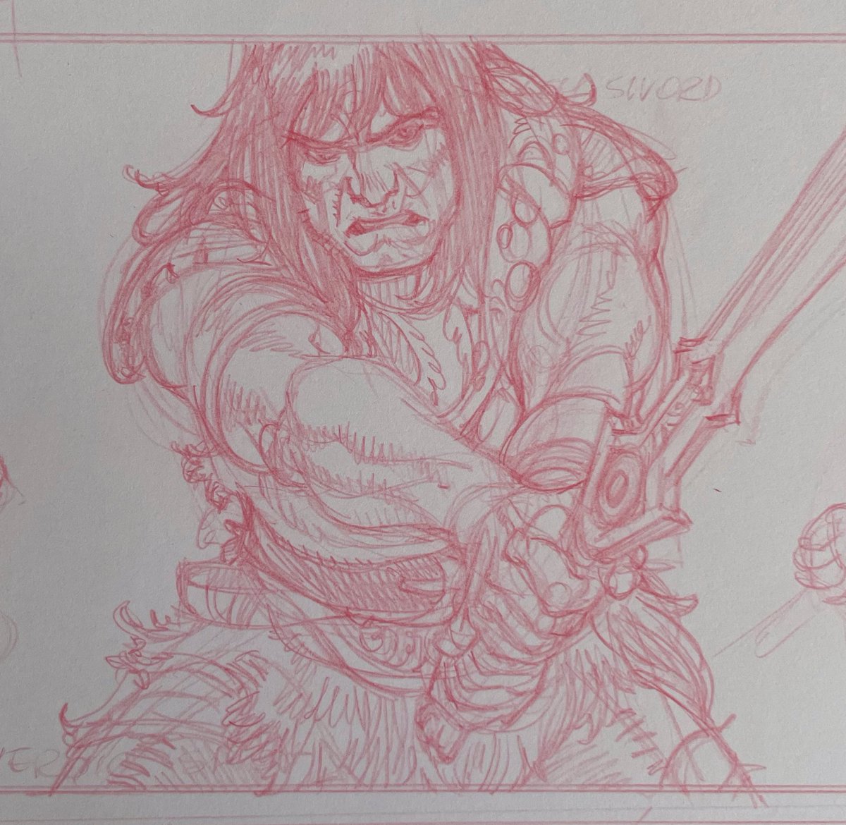 the man
partial pencils detail
#makingcomics #SavageSwordOfCONAN