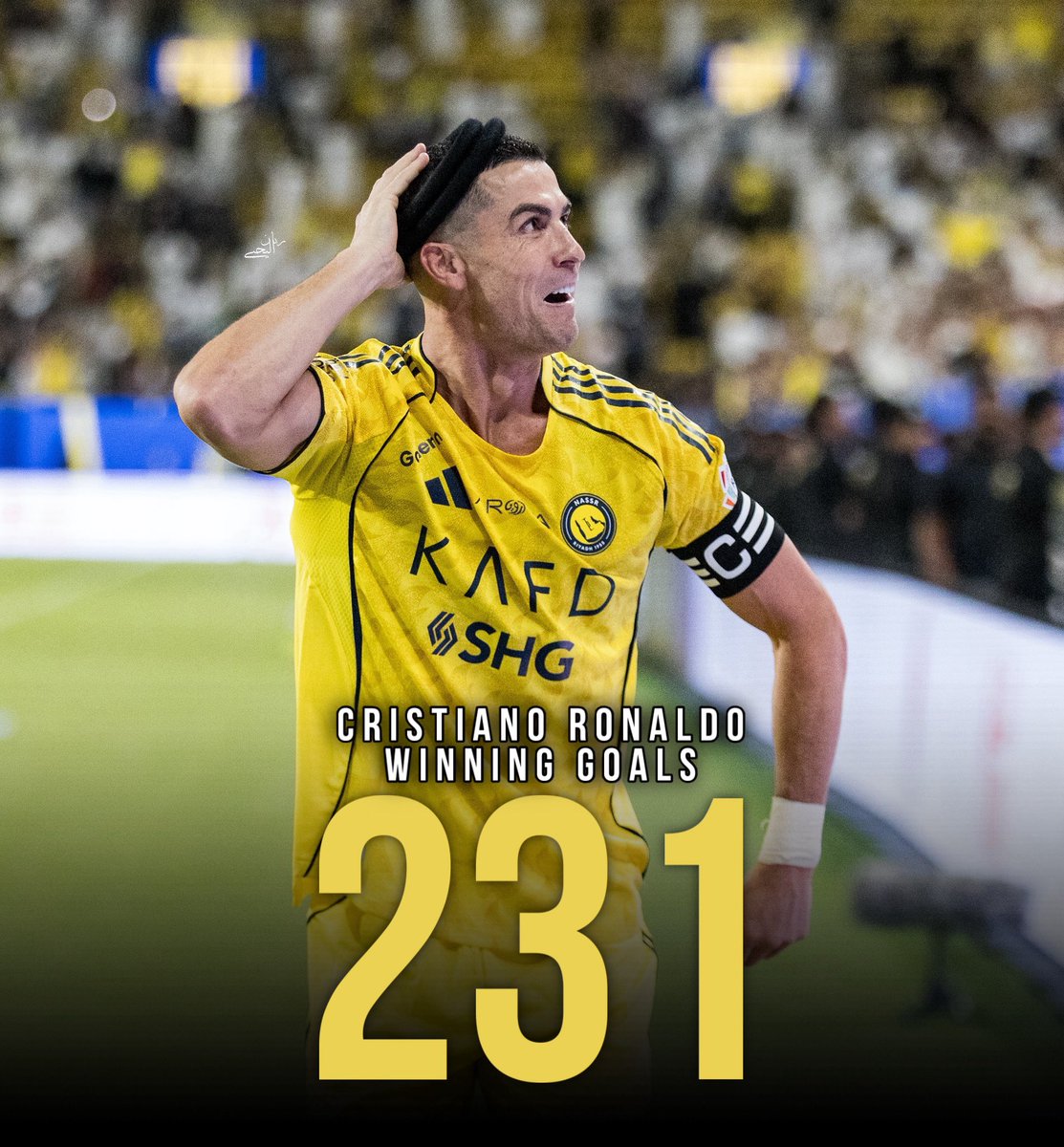 🥇 Cristiano Ronaldo es el jugador con mas goles ganadores en la historia con 231 goles para ganar partidos!

(La estadística mas importante del futbol, por lo que sea la prensa jamas la pone, prefieren G+A y Goles sin penales porque es lo que les manda a poner su jefe Jorge