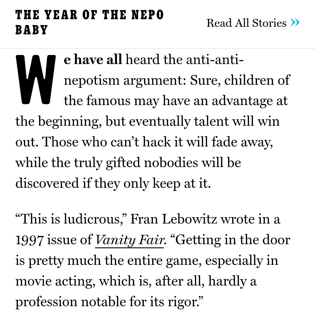 Sending Fran Lebowitz door-to-door to tell these assholes this