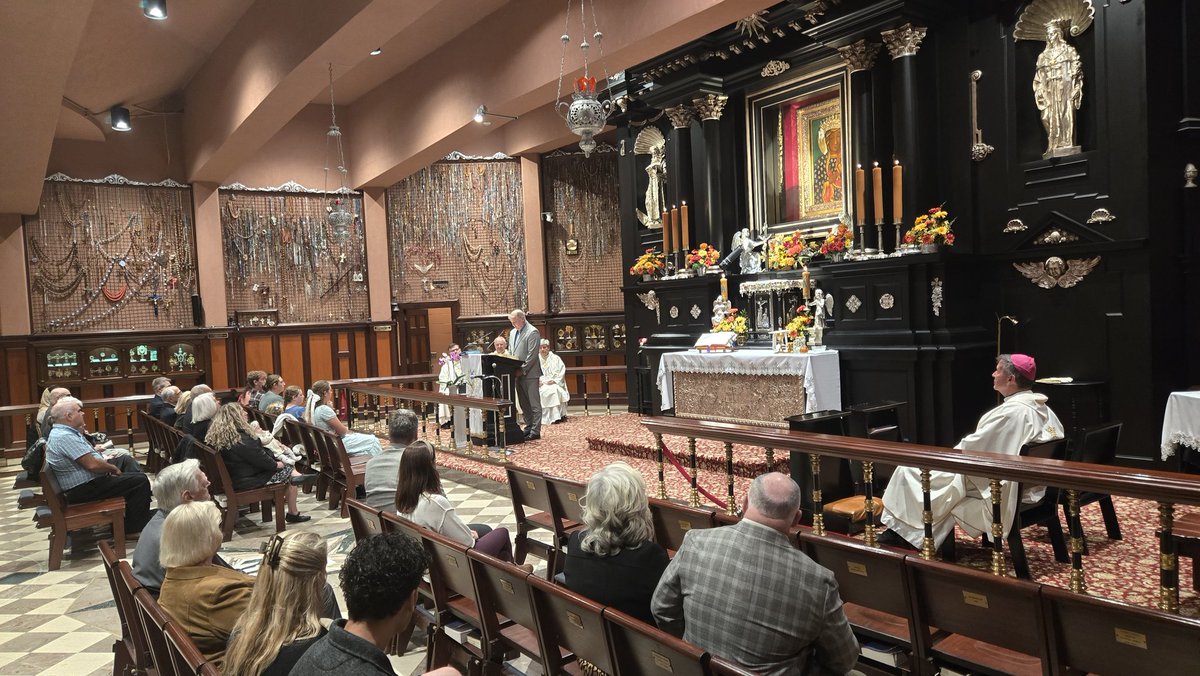 At Mass of thanksgiving for the freedom of pro-life hero Mark Houck being celebrated at Our Lady of Czestochowa Shrine by Cardinal Mueller and Bishop Coffey.

I was blessed to be with Cardinal Mueller to visit Mark Houck and his family after his unjust arrest and raid by Biden