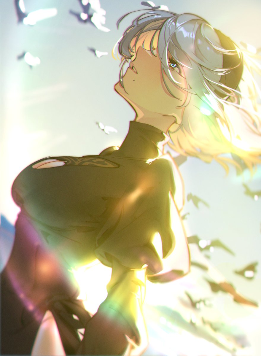 n0blanc's tweet photo. Voice of no Return.
#NieR #NieRAutomata #ニーアオートマタ https://t.co/nWbNf4mDTB
