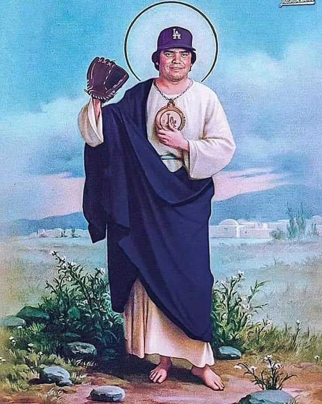 Prayers for my Dodgers, may Saint Valenzuela bless us with a victory! 🙏🏼 #WorldSeries #Dodgers <a href="/PapaZuni/">Anthony Zuniga</a> <a href="/davidcooo/">David Contreras</a> <a href="/BrianBeck72/">Brian Beck Jr.</a> <a href="/fuentino/">Rick Stevens</a> <a href="/Jester454/">🃏Max🃏</a> <a href="/NotTroyThomas/">NotTBone</a>
