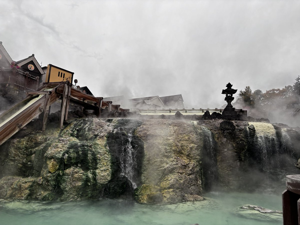 gDMhozuFus5NrG8's tweet image. 西の河原で可愛いネコちゃんたちに遭遇😊（🐻じゃなくてよかった）
温泉と紅葉に癒される♨️🍁