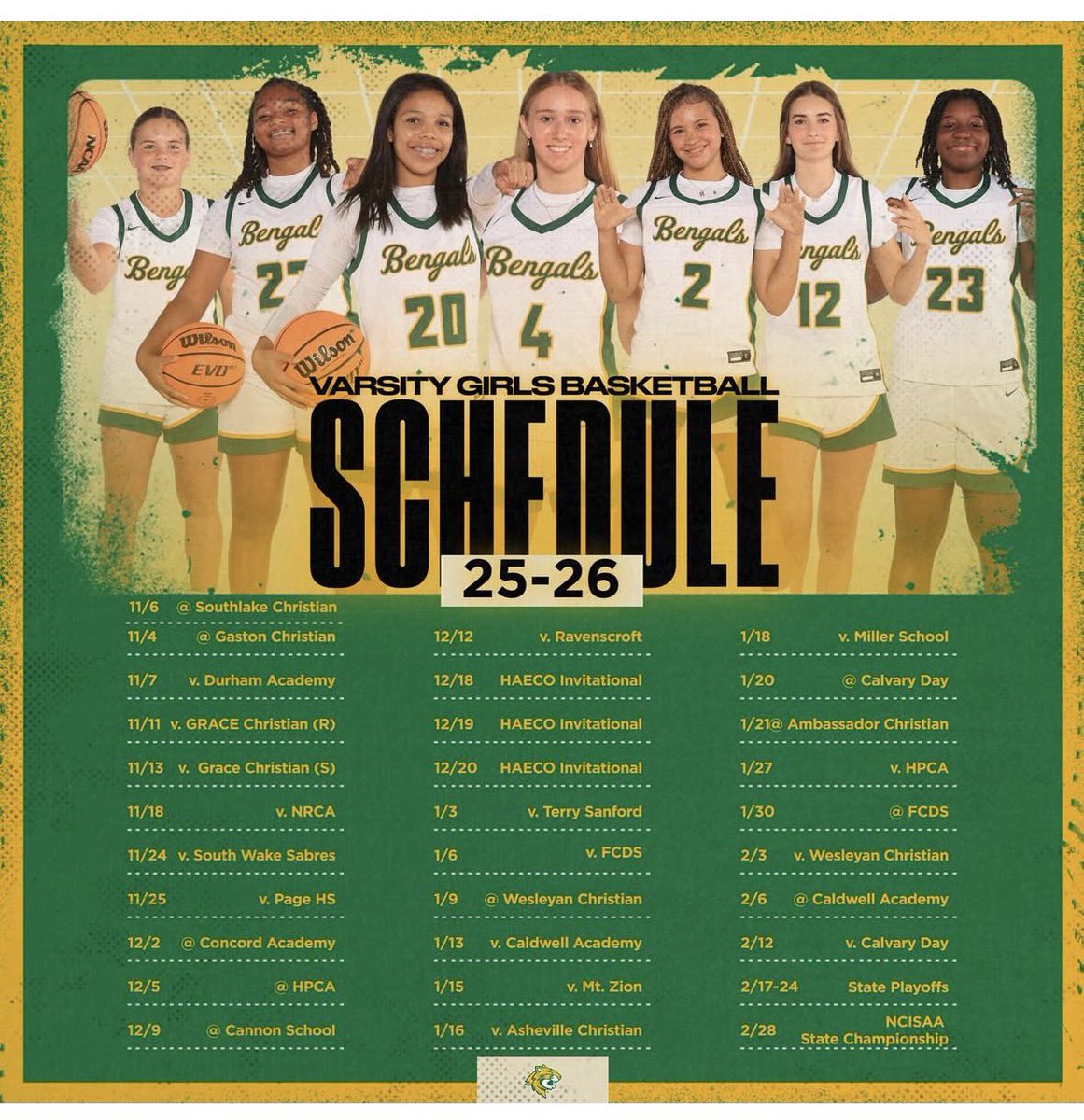 KennedyColler's tweet image. 2025-26 Season Schedule drop 🔥