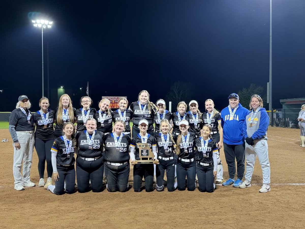 What a season! I am so proud of this team and all the hard work we have put in! I love this team and I’m so grateful for the opportunity to go to State and get 3rd place!! Go Knights! <a href="/BorgiaSoftball/">Coach Frank</a>