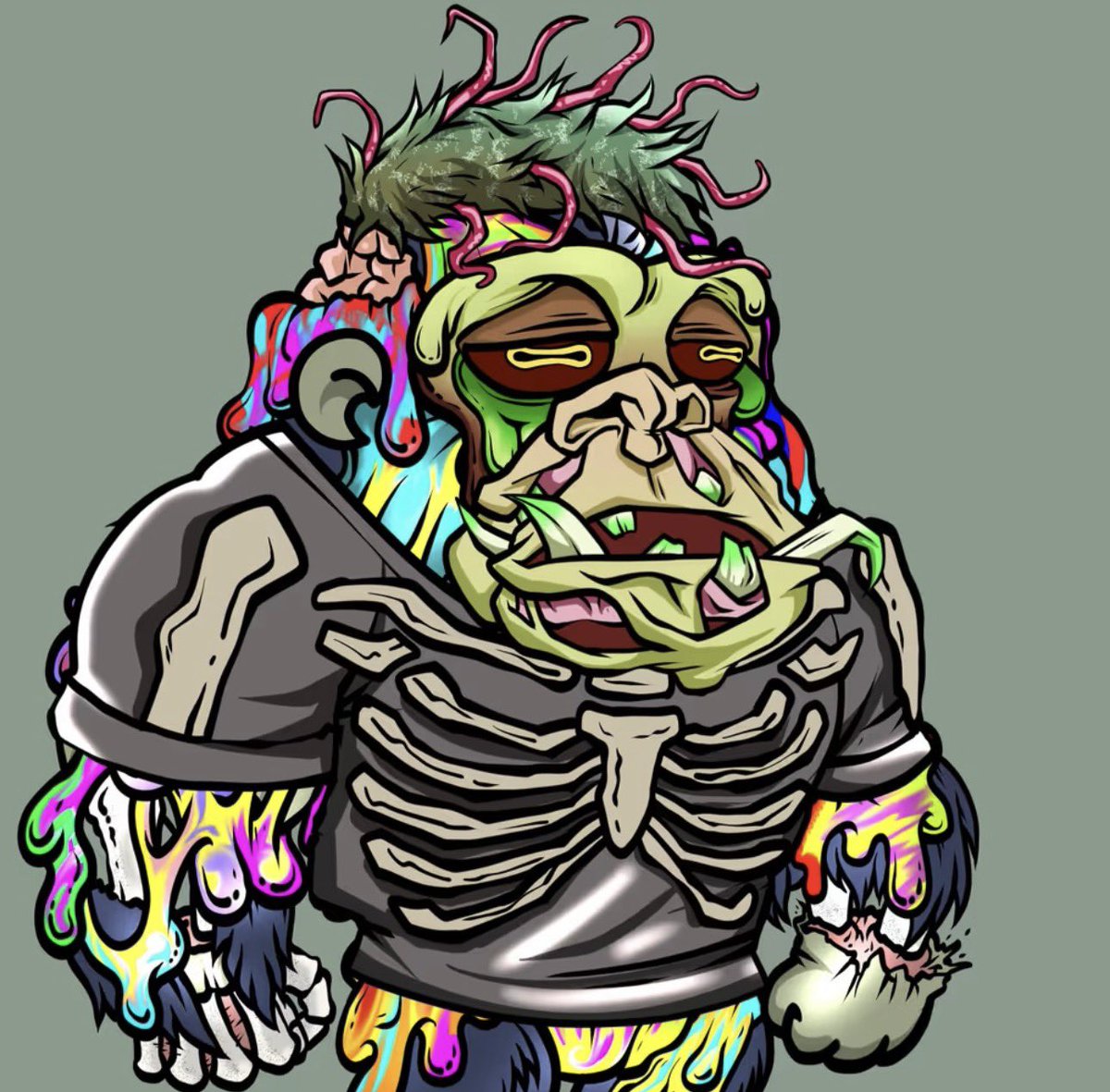 Big shout out to all my <a href="/Doodrillas/">Doodrillas</a> out there mutating their Doods <a href="/MutantRillas/">MutantRillas</a> 

Here’s my favorite 🔥