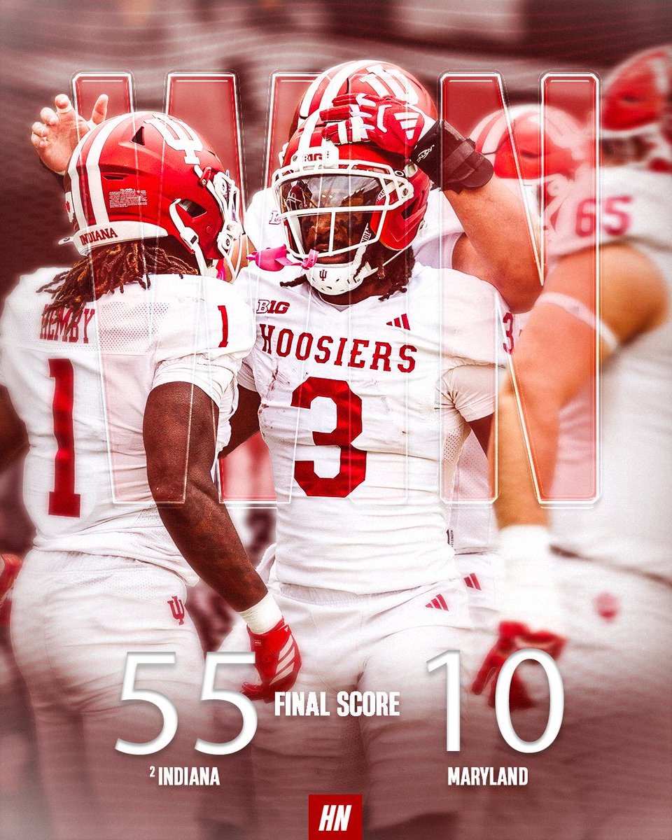 TheHoosierNet's tweet image. Another win in the books‼️ Indiana advances to 9-0 ⚪️🔴#iufb