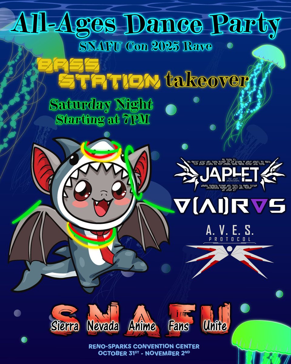 Come flail around in the dark with anime-themed music and pretty lights. Bring your glow sticks!