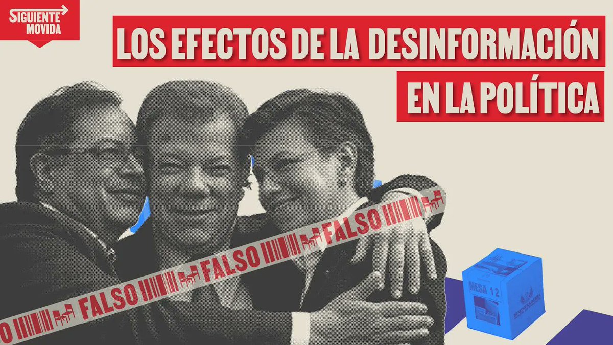 #LaSiguienteMovida♟️

En el capítulo de hoy, Juanita León y Héctor Riveros discutieron sobre la desinformación y la manera como ha sido usada para difundir noticias falsas sobre candidatos a las elecciones de 2026.

Va 🧵