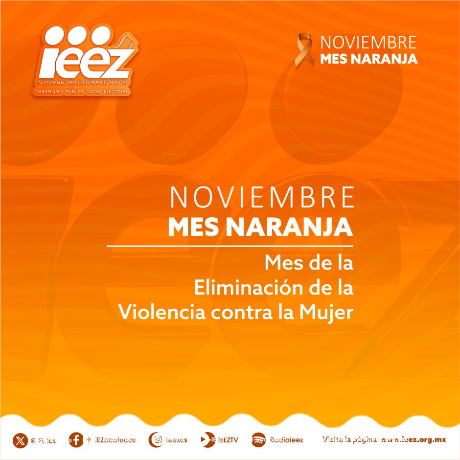 IEEZcs's tweet image. 🧡 Noviembre | Mes Naranja
El #IEEZ se suma al Mes para la Eliminación de la Violencia contra las Mujeres y las Niñas, reafirmando su compromiso con la igualdad, el respeto y la construcción de espacios libres de violencia. 🙌
Por una sociedad libre de toda forma de violencia.