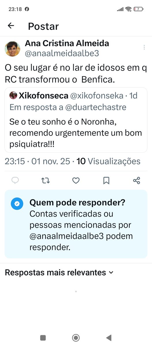 Já que não lhe posso responder diretamente,vou fazê-lo desta forma!
A opção lar de idosos sempre é melhor que o Miguel Bombarda, fico é admirado de vocês terem acesso á internet aí....