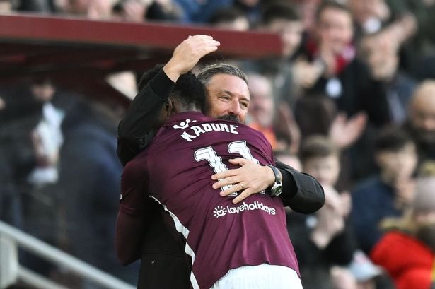 pod_hos's tweet image. Landry Kabore. Been limited to two league appearances before today. Could understand why he may feel frustrated but first thing he did after scoring today was go right to the gaffer. Fantastic to see: they all absolutely love and respect Del.