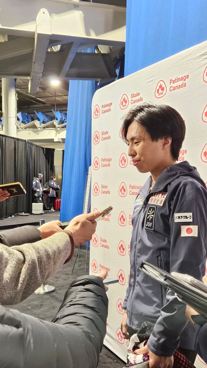 Kao Miura (JPN) 4./89.80

I thought I jumped the quad toe on a very good rhythm so I'm a little bit disappointed about the mistake. I don't know how I was able to land the quad Salchow because the axis was really bad. I probably jumped a bit too high so that kind of sort of