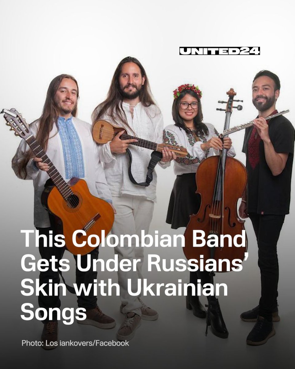 Colombian band <a href="/losiankovers/">Los Iankovers</a> went viral trolling Russians on Chatroulette with Ukrainian songs — now they’re turning that energy into packed concerts across Ukraine. 

🧵 1/8 ⬇️
