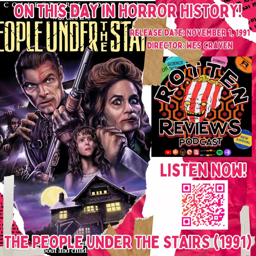 🗓️On This Day In Horror History!🗓️

The People Under The Stairs(1991)🩸 was released on November 1st, Directed🎬 by Wes Craven(A Nightmare On Elm Street, Shocker) Distributed🎞️ by Universal Pictures.

Features a 6.4/10 @IMDB and 67% Rotten Tomatoes🍅