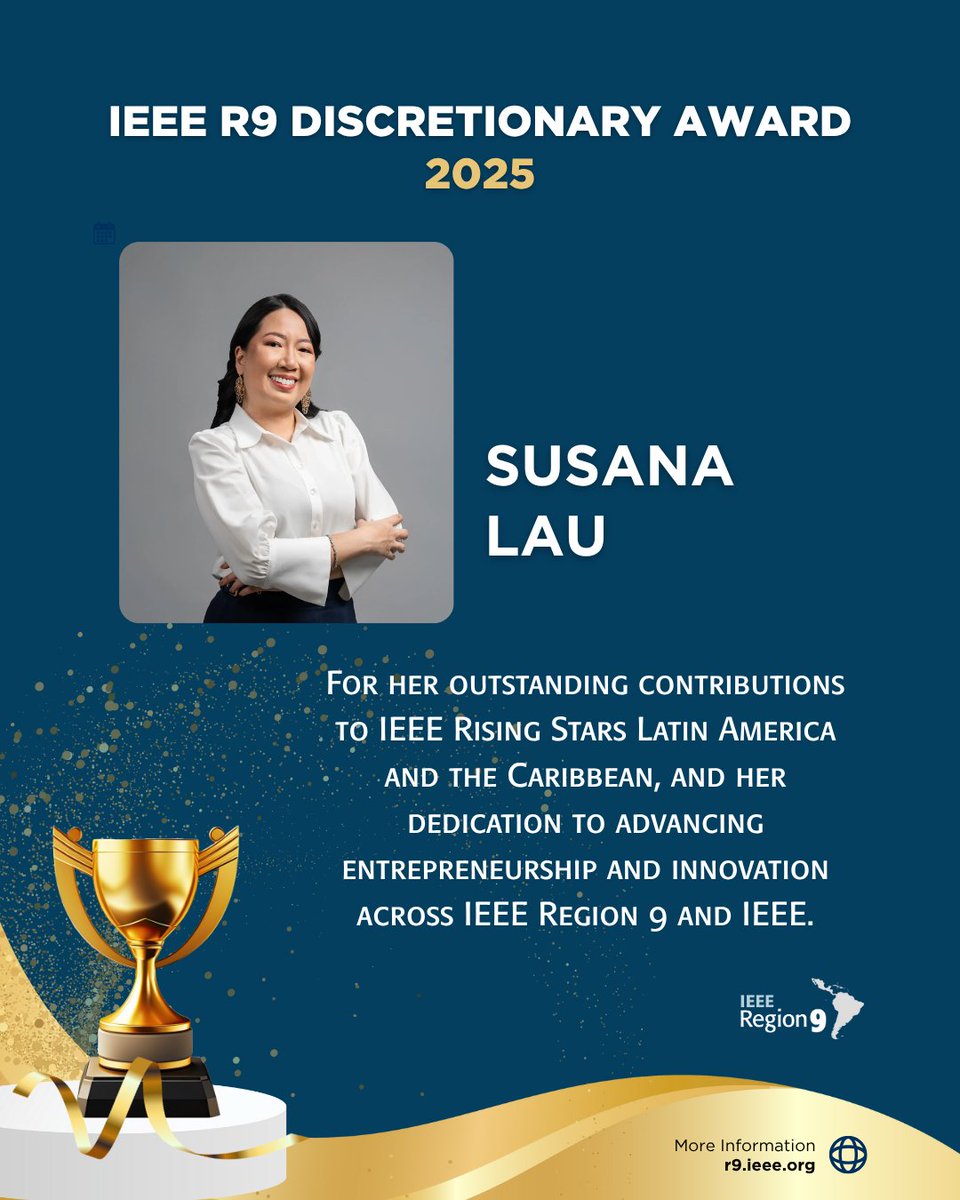 Before the year is over, our Regional Director does not miss the opportunity to recognize the outstanding contributions of volunteers in IEEE Region 9!
Congratulations Ruben Barrera Michel and Susana Lau Hou!
#ieee #ieeer9 #ieeevolunteering #ieeeawards #ieeerecognition
