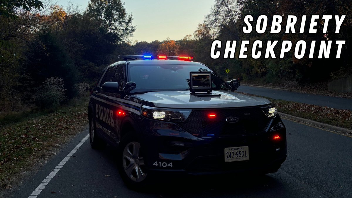 Sobriety Checkpoint: A checkpoint will take place tonight at Leesburg Pike &amp; Rt 286 from 11 PM - 2 AM. Avoid the risk, avoid the fines, avoid the danger. Don’t drive impaired.