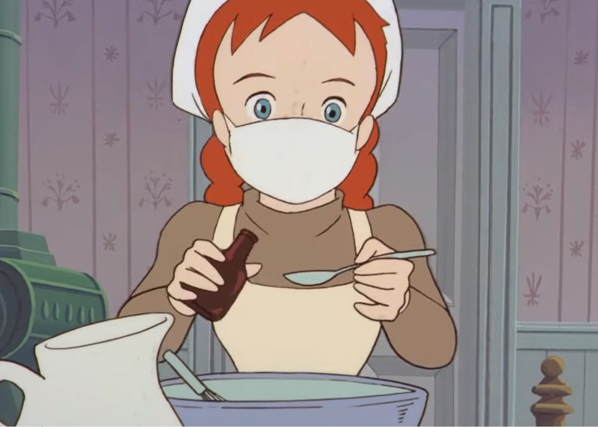 ANitpicker's tweet image. アンが作った「あのレイヤーケーキ」当時の塗り薬とバニラの瓶の形状が結構似ててマリラが中身を入れ替えてなくても普通に間違えそう。当時よく売れていた塗り薬の主成分は阿片（アンモニア臭と苦み）ヒヨス（腐った肉臭）とアルコールだったそうでとんでもない臭いと味だったのでは。　＃赤毛のアン