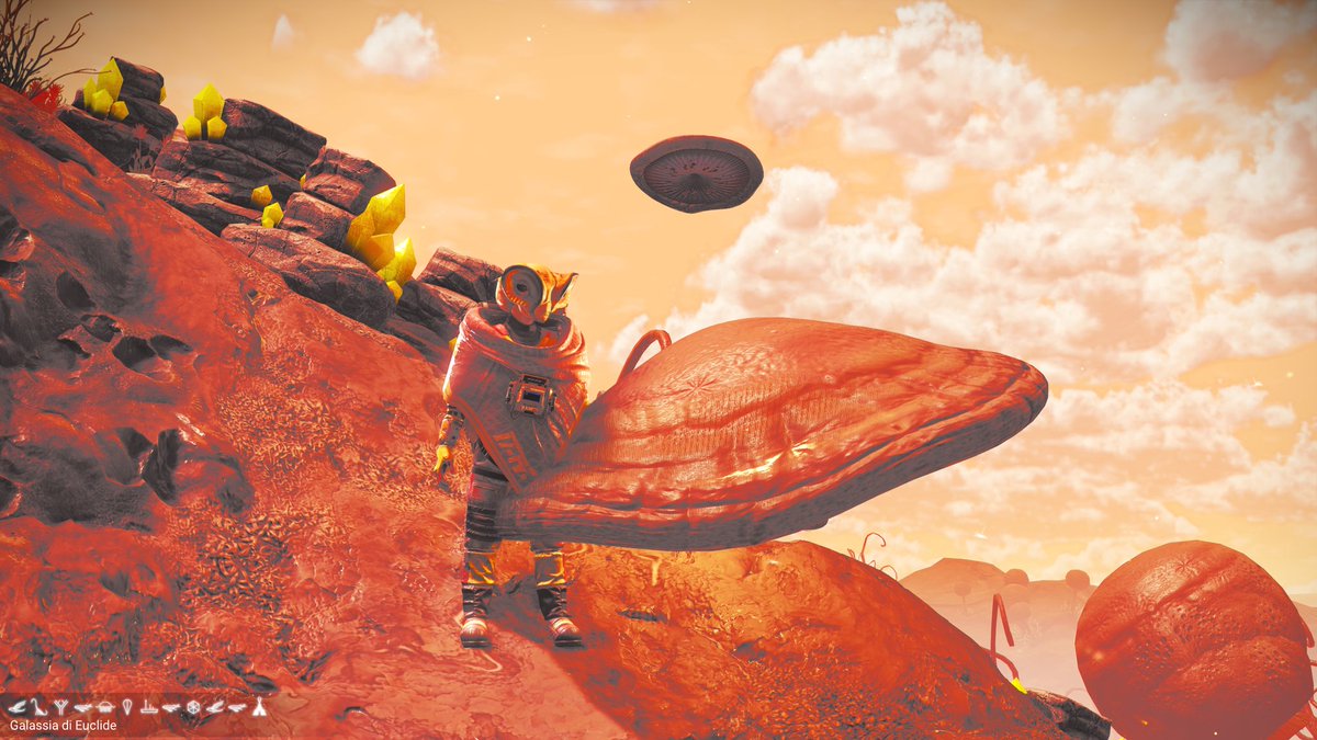 A journey through the Breach 
1 Hey you, mr Mole, have you ever seen a critter to be ridden
2 jumping 
3 flowers on a moon
4 the game say youre not strange enought dear saucer
#NoMansSky 
#NoMansSkyBreach
🐀🪂🪻🍽