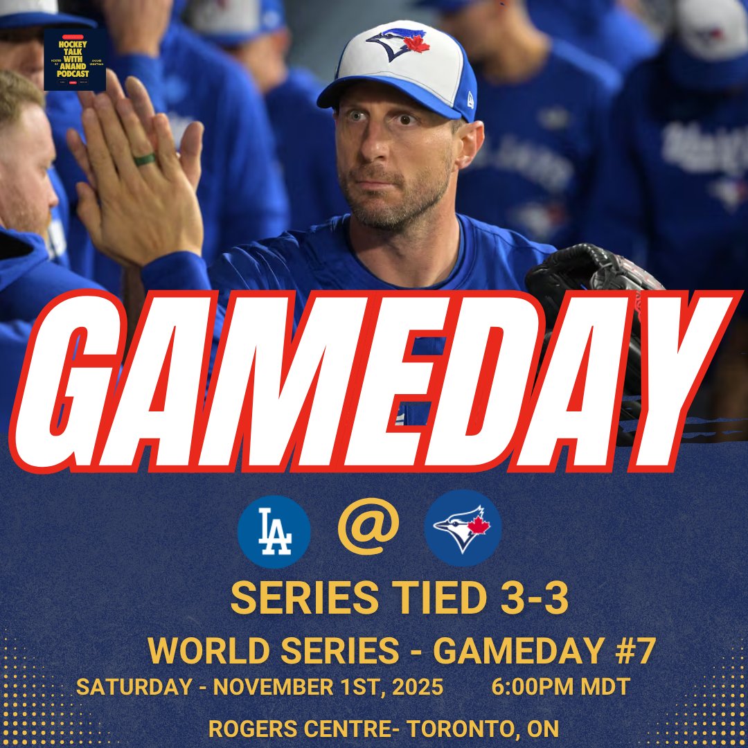 BLUE JAYS GAMEDAY! DO OR DIE! 

The Blue Jays are taking on the LA Dodgers to earn the World Series title! 

Max Scherzer to pitch for the Jays. 

#WANTITALL #WorldSeries