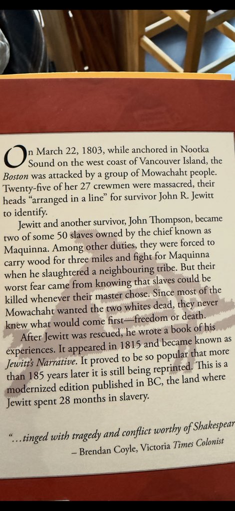 RickFuerst's tweet image. Every race of people have been brutal slavers. Canadian Native bands some of the worst. To try and sugar coat them all as some oppressed, helpless innocents living in a Telletubbie style utopia before contact is just a straight up lie. But it feeds yet another bureaucratic grift