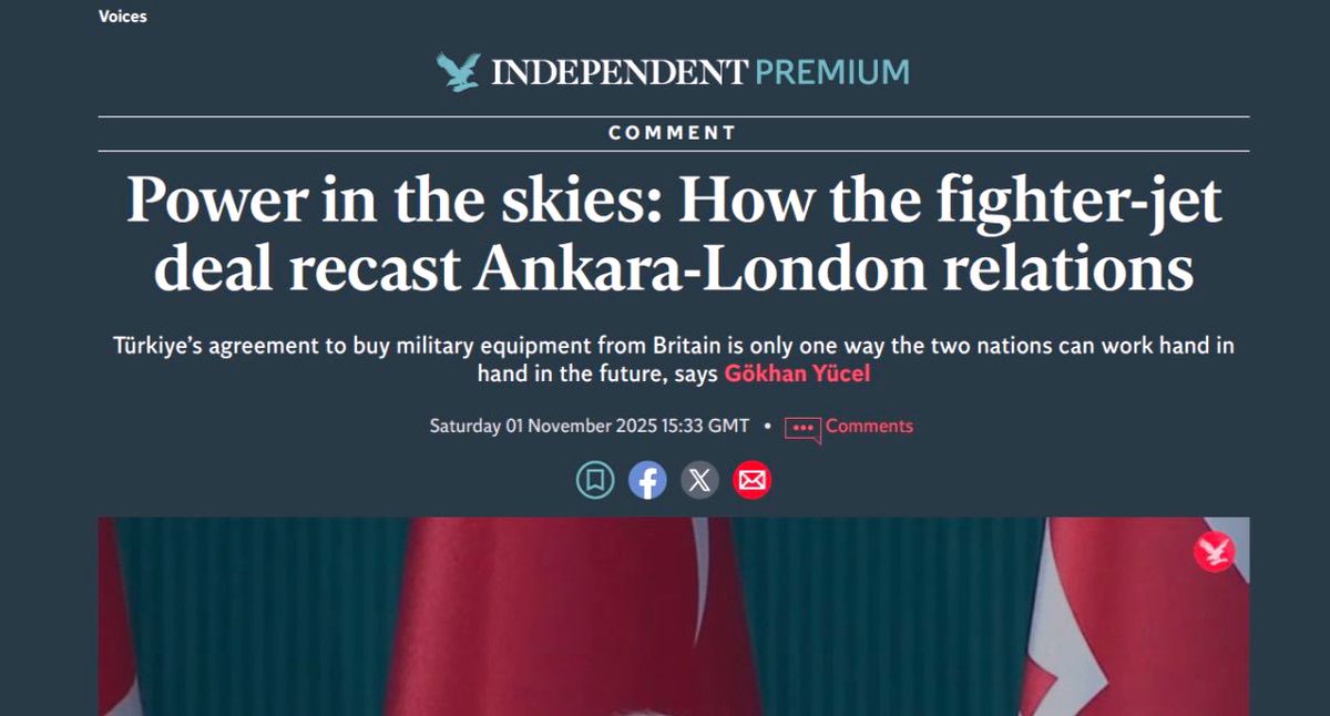 Bugün The Independent’ta bir yazı kaleme aldım. Yazıyı, ‘güç’ ve ‘naratif’ ana başlıklarındaki araştırmalarım ile stratejik iletişim, dijital diplomasi, yapay zeka, eğitim ve beceriler, son dönemde uluslararası doğrudan yatırımlar pratiklerinden edindiğim çeyrek asırlık mesleki