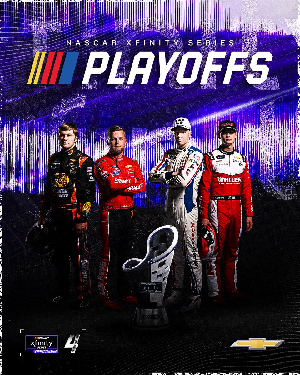 You’re invited (again)! NASCAR Xfinity Series championship race is about to go green at Phoenix Raceway! Tune-in: <a href="/TheCW/">The CW</a> <a href="/SiriusXMNASCAR/">SiriusXM NASCAR Radio (Ch. 90)</a> XM 90. Keep an eye on these Championship 4: Connor Zilisch (#88 JR Motorsports Chevrolet), Carson Kvapil (#1 JR Motorsports Chevrolet), Justin