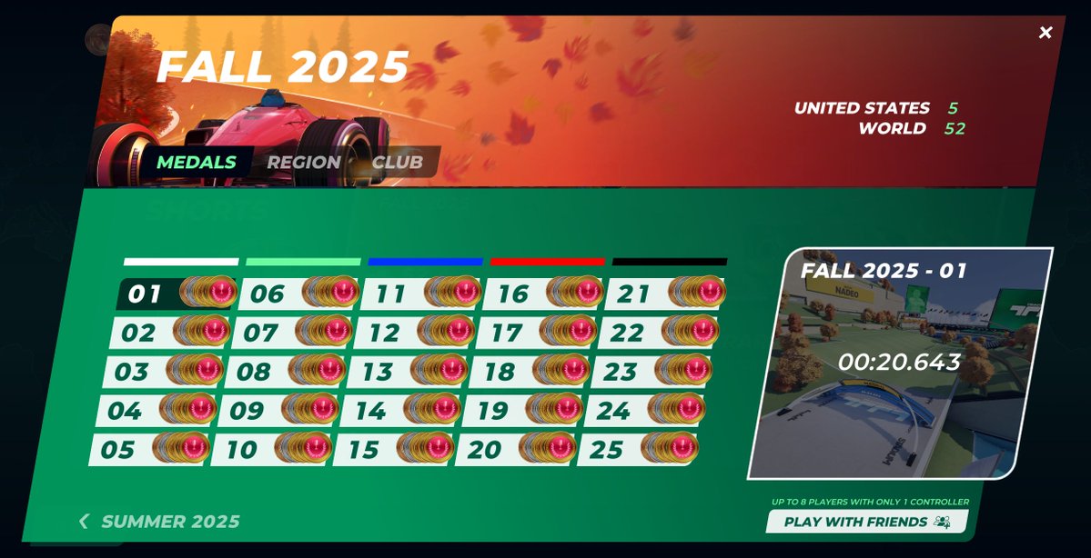 First and probably last season where I get all Champ Medals. Special thanks to 3, 5, 13, 19, and 24 🙃