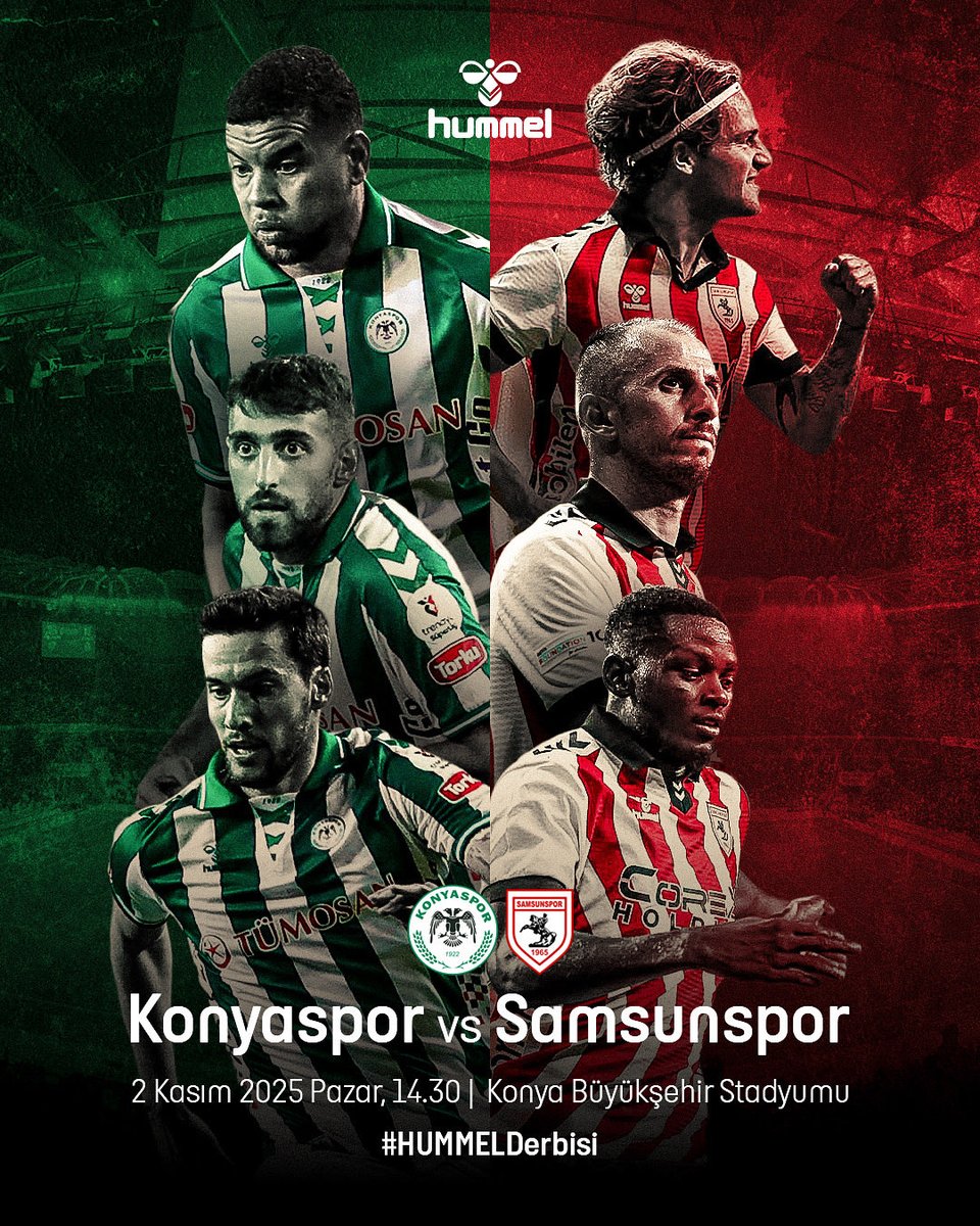 Bugün oyunda hummel rüzgarı esiyor!
Konyaspor ve Samsunspor hummel ile sahada buluşuyor. İki takım, farklı renklerle aynı tutkuyu yaşıyor! ⚽⚡

#hummel #Konyaspor #Samsunspor #sporbirleştirir