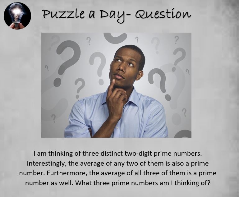 PuzzleADayBlog's tweet image. A Challenging Prime Puzzle

#puzzle #puzzles #puzzleaday