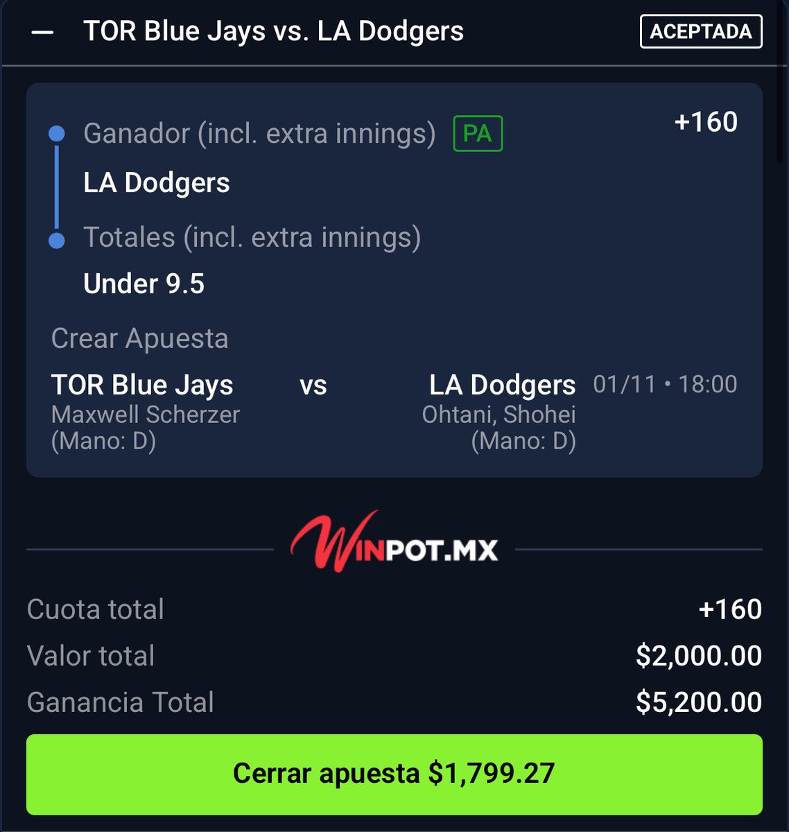 playerpicksmx's tweet photo. ⚾️ | FREEPICK

Dodgers -1 -115

Dodgers y menos de 9.5 carrreras +160 https://t.co/snWq9GIlN6