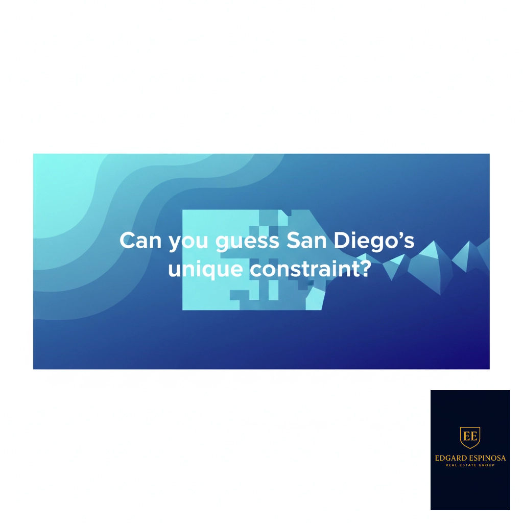 EdgardREspinosa's tweet image. What local factor shocked a client trying to invest in San Diego compared to LA or SF? Hint: It&apos;s all about geography! 🌊🏞️ Drop your guess below and we&apos;ll reveal the answer soon! #SanDiego #RealEstate #LocalInsight