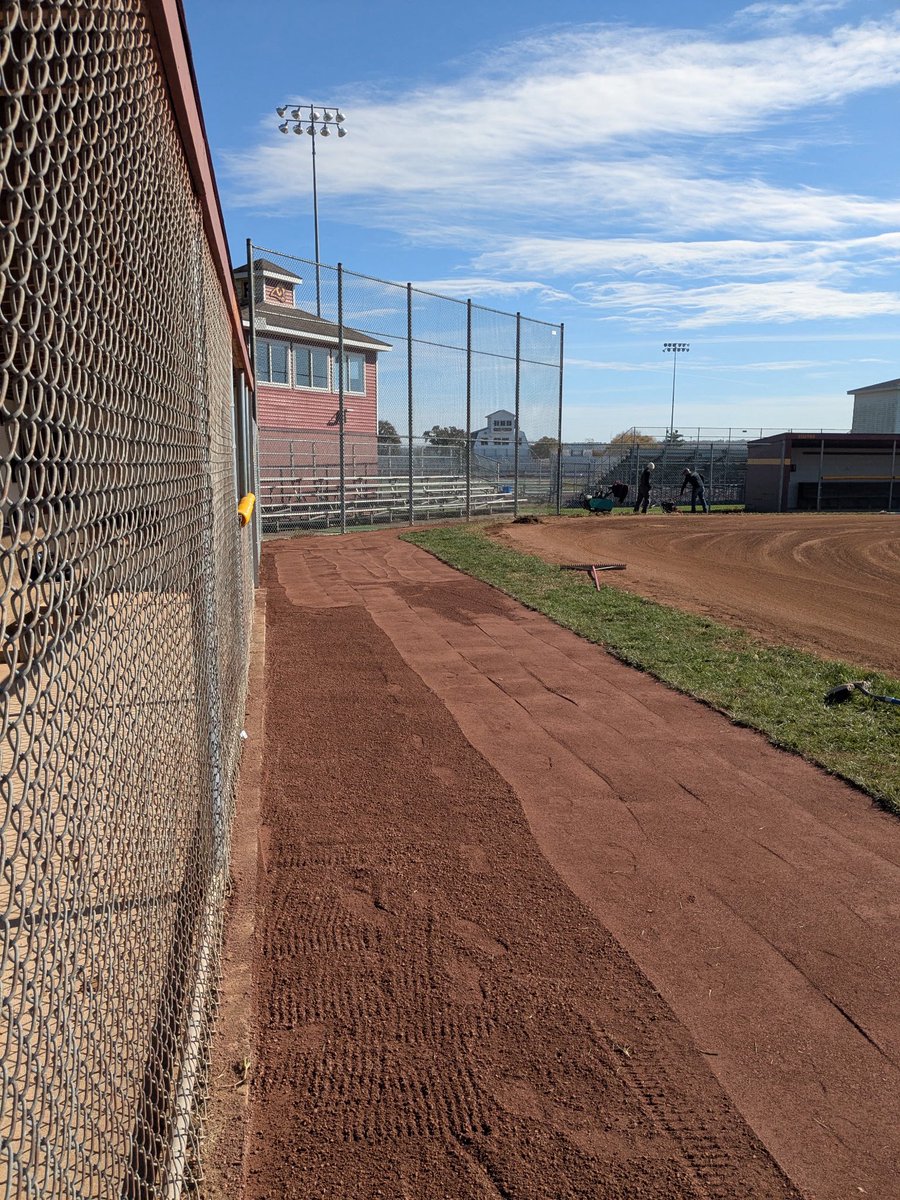 So thankful to everyone who came out and worked on the field today!! Can’t wait for spring!! Let’s Go!! #ahhramball