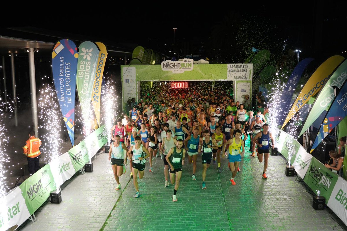 BinterNightRun's tweet photo. ¡Gracias a todos por hacer posible una noche mágica en la #BinterNightRun #LasPalmasDeGranCanaria!
Más de 6.000 corredores iluminaron las calles con su energía, pasión y compromiso, convirtiendo esta edición en una auténtica fiesta del deporte.
#IslasCanarias #GranCanaria https://t.co/MLisZ2KVcV