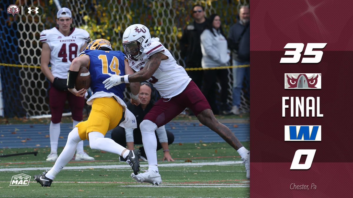 1st Shut-Out in <a href="/EUEaglesFB/">Eastern University Football</a> history!! #MayhemDefense☠️ <a href="/CoachKDavid/">Kory David</a>