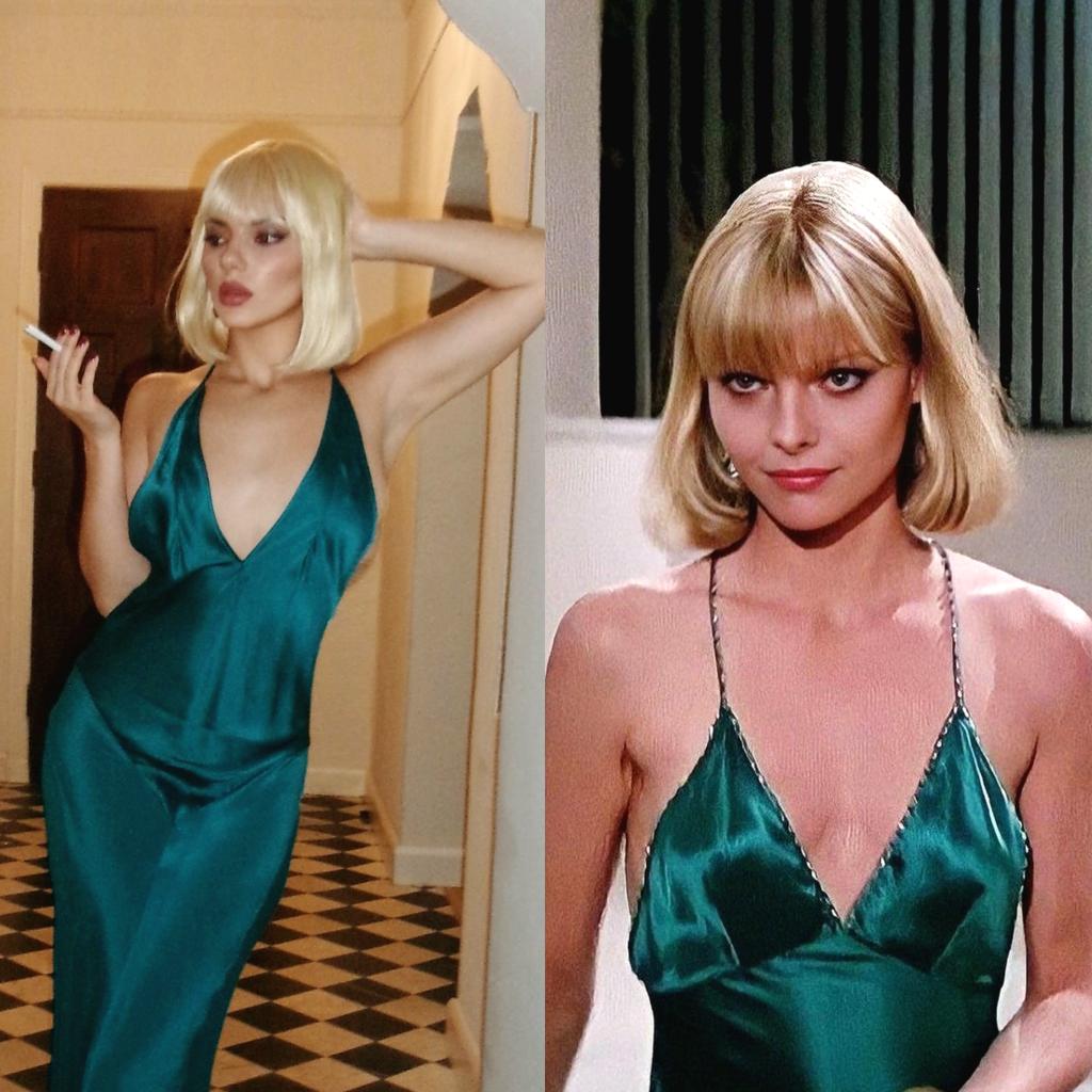 green dress scarface SCARFACE LONG DRESS in green – Marcia Wear main image 1