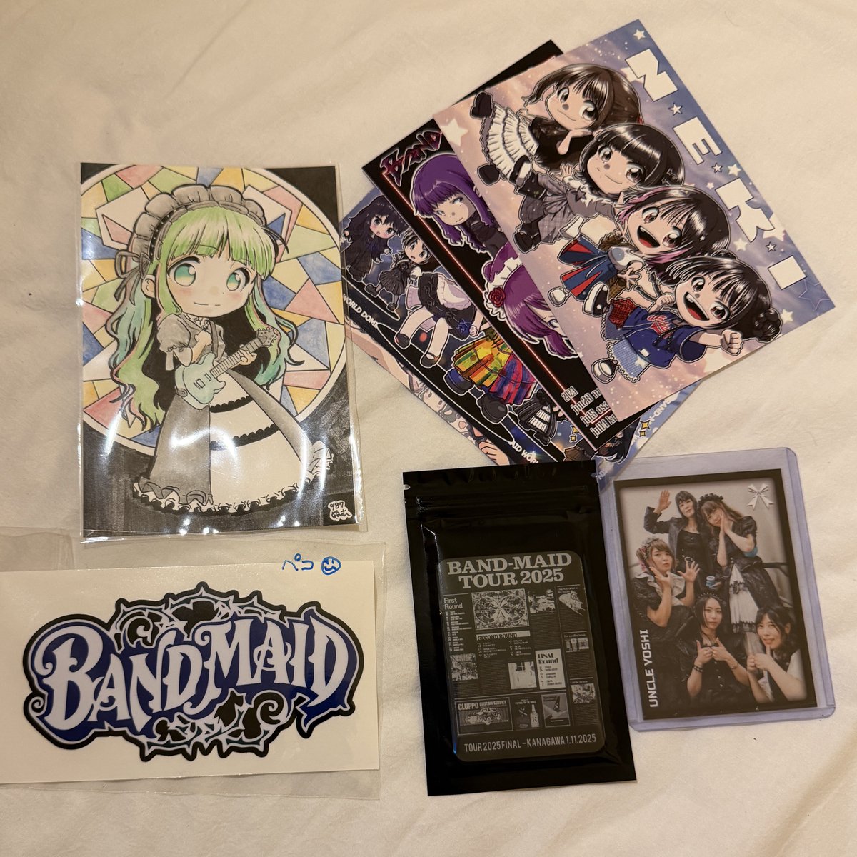 BAND-MAID 直接サイン入りポストカード BAND-MAID サイン入りポストカード 2025年最新】Band-Maid サインの